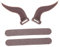 Gadpiparty Kopfhörer Horns für Halloween Lustige Dämonenhörner Dekoration für Over Ear Headsets Einfache Installation mit Verstellbarem Haken für Cosplay und Rollenspiele Bringen Sie Spaß