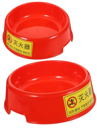 WOONEKY 2 pezzi Supporto Estintore Luminoso Base per Estintori e Montaggio Terra per Casa Auto Vacanze