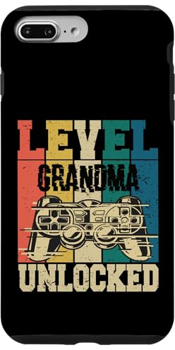 Level Grandma Unlocked Grandma Gaming Grandma Gamer Expectant Grandma Case for iPhone 7 Plus/8 Plus