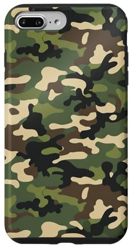 Woodland Camouflage Allover Design | Classic Forest Camo Case for iPhone 7 Plus/8 Plus
