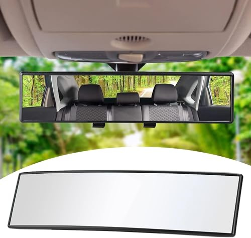 BYCHKA Auto Panoramaspiegel Innenspiegel für VW T-Cross (ab Bj.2019), Fahrzeuginnenraum Rückspiegel hochauflösender Toter Winkel Weitwinkel Clip auf Rückspiegel
