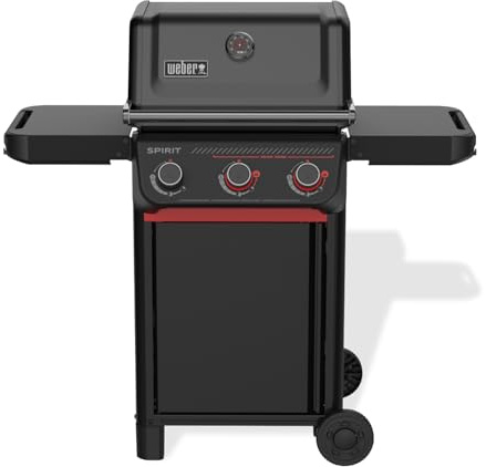 Weber Spirit E-325 Stealth Edition Gasgrill, Schwarz, 3-Brenner, mit Sear Zone