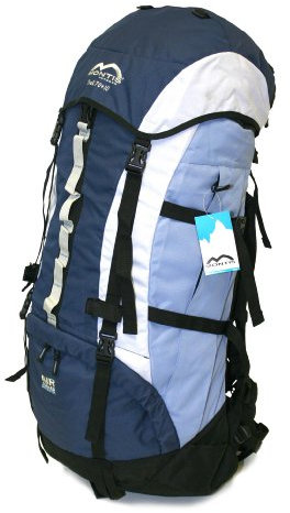 MONTIS TREK 70+10 Trekking-Rucksack, Wander-Rucksack & Reise-Rucksack in einem, ermöglicht dank Regenschutz auch Kletter- & Campingtouren, im Militär-Rucksack Look mit viel Extras & Belüftungssystem