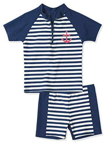 Playshoes zweiteilig Schwimmshirt Badeshorts Badebekleidung Unisex Kinder,Maritim,110-116