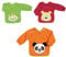 3 Playshoes Lätzchen Playshoes 507461 - Ärmel-Lätzchen rot, grün, orange