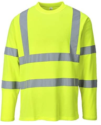 Portwest Warnschutz Langarm T-Shirt, Größe: XXL, Farbe: Gelb, S278YERXXL