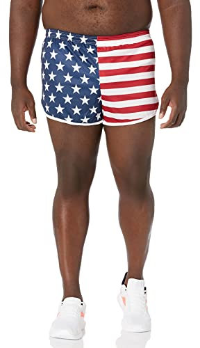 SOFFE Herren Ranger Panty Running Shorts, Us-flagge, S EU