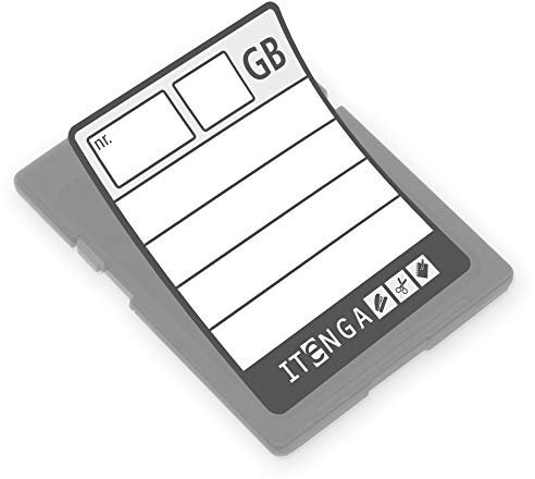 itenga 24 x Etikett Aufkleber Sticker für SD Speicherkarte 20 x 25 mm zur Archivierung, Ordnung, Sortierung