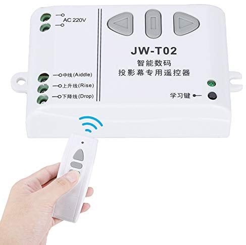 Garsent Projector Screen Switch, Universal Projection Screen Wireless Remote Control Switch Up Down Reversing Controller(433MHZ)
