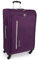 Pierre Cardin Cion CL610M - Valigia con lati morbidi e ruote resistenti testate contro lo stress, con maniglia telescopica e cinghie di imballaggio, Viola & Grigio Chiaro, L, Bagagli morbidi
