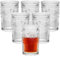 CZUMJJ Lot de 6 verres à eau romantiques de 350 ml, verres à boire vintage pour whisky, jus, boissons, bière, cocktail.