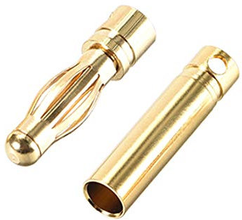 sourcing map 10Paare 4mm Stecker und Buchse Bananenstecker Lautsprecher Verbindungsstecker Buchse Stecker Goldton