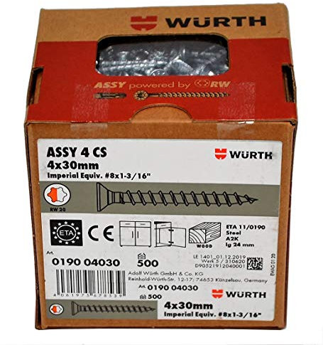 ASSY 4 CSMP Stahl verzinkt TG Senkfrästasche RW, SHR-SEKPF-FRT-HO-RW20-(A3K)-4,0x30/24