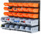30pc Wall Mounted Backboards, Which The Storage Bins - Diy Shed Storage Box Rack Plastic Drawers | Garage Shelving Units | Versatile Storage Solution | Open Design & Easy To Install