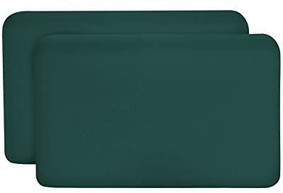 Kissenbezug 25x40 Meer-grün Doppelpack, Perfekt für VOLAR Reise-Kissen, Baumwolle (Double Jersey), Bügelfrei & trocknergeeignet, Kissenhüllen 2er Set mit Reißverschluss, Oeko-Tex zertifiziert