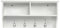 Yaheetech Coat Hooks Wall Mounted, Coat Rack with Hooks & Storage Shelves, Hallway Storage Unit Organiser for Entryway, Bedroom, Bathroom, Living Room, White