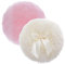 Sibba Großer Flauschiger Puderquaste 10 Cm Ultraweich Waschbar Wiederverwendbar Velours Gesicht Körper Puderquaste Lose Puderquasten Nass Trocken Make Up Werkzeug (Rosa Und Gelb)