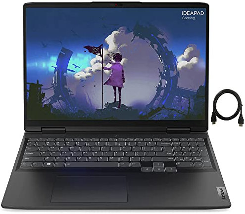 Lenovo Ideapad 3i Gaming 15,6 FHD 120Hz Laptop, Intel Core i7-12700H, 16GB RAM 2TB PCIe SSD, GeForce RTX 3050Ti Graphics, Tastiera retroilluminata, Onyx Grey con TWE Cavo HDMI
