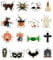RUIYWEN Juego de 16 Cortadores de Galletas de Halloween en Forma de Calabaza Fantasma Murciélago Gato, Moldes de Acero Inoxidable para Galletas Fondant Chocolate