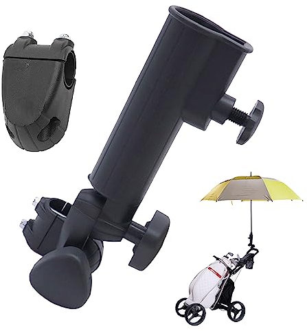 Norhogo Support de parapluie réglable pour chariot de golf, accessoires de golf, support universel pour parapluie de golf compatible avec tous les modèles d'accessoires pour poignées de chariot de