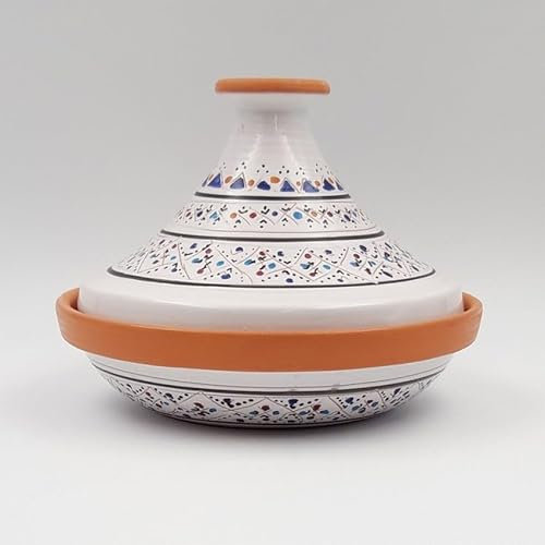 Tajine individuel évasé Marrakech Blanc - D 22 cm