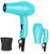 LURA Travel Hair Dryer 1000W Dual Voltage Blow Dryer Mini Lightweight Hairdryer for Kids Men Women Blowdryer with Folding Handle One Concentrator, Blue
