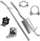 Polmo Schalldämpferset Auspuffanlage Auspuff für Renault Clio 2 II 1998-12/2006 1.2