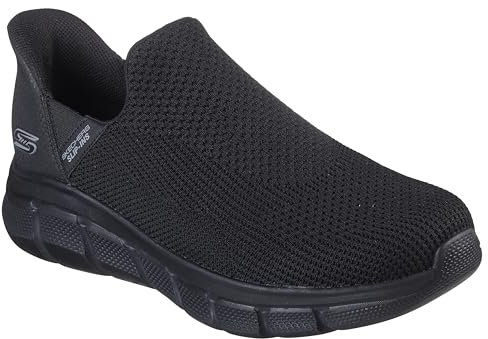 Skechers Bobs B Flex Resilient Edge, Zapatillas Hombre, Black Textile, 42.5 EU