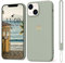 Mitetabo Hülle für iPhone 13 Handyhülle Gold Liebesher Silikon, iPhone 13 Case Mädchen Weich Slim Stoßfest Kratzfeste Süßes Gold Love Schutzhülle für iPhone 13 6.1 Stern Kupfer grün