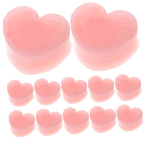 12 Stück Formbare Silikon Ohrstöpsel Rosa für Schlaf und Schwimmen