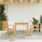Generisch Stapelbare Gartenstühle 2 STK. 56,5x57,5x91 cm Massivholz Teak,jiangboyue-364404