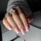 Press On Nails French Tip - Medium Square False Nails - Upgrade White French Tip Pink False Nails With Glue - Acrylic Full Cover Stick On Gel Nails For Women Nail Art DIY