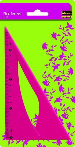 Idena 602105 - Flex - Geodreieck 18 cm rosa