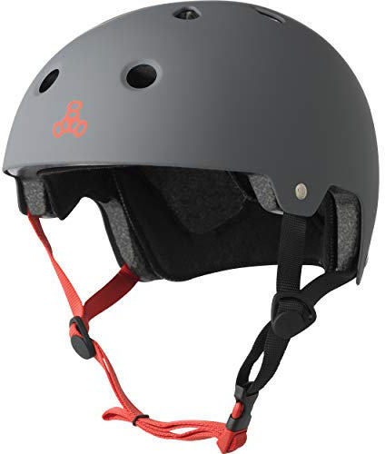 Triple 8 Kopfschutz Brainsaver Double Certification Sporthelme, Grau, XL