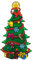 The Benross Christmas Workshop LED Christmas Tree Metallic Silhouette Light, Plastic