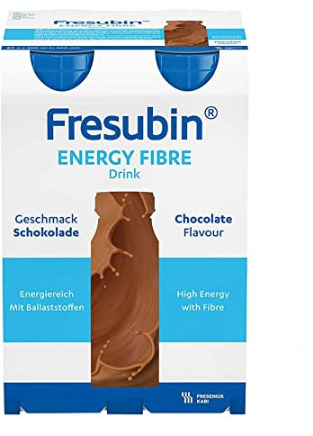Fresenius Kabi Fresubin Energy Fibre Drink Schokolade Trinkflasche, 4 x 200 ml, 1er Pack (1 x 2,75 kg)