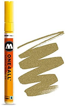 127HS-CO Molotow ONE4ALL-Farbstift mit 1,5 mm Crossover-Spitze Gold-metallic