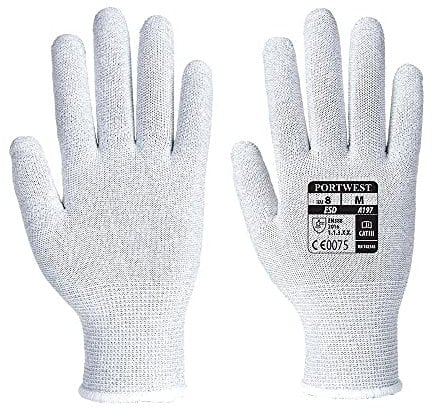 Portwest Gant Antistatique, Couleur: Gris, Taille: M, A197GRRM