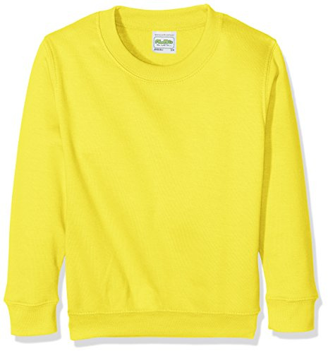 AWDis Boy's Kids Sweatshirt , Yellow (Sun Yellow), X-Small