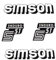 Set: Aufkleber Sticker 4-teilig SIMSON S51 ENDURO WEISS