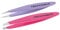 TWEEZERMAN Schräge & Spitze Mini Pinzetten (2 Teilig, Schräge Spitze, Präzisionsspitze), Pink Lavendel