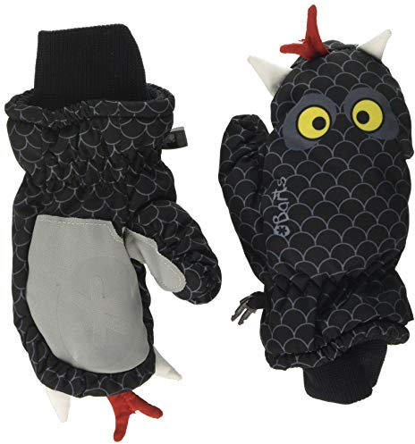 Barts Jungen Nylon Mitts 3d Fäustlinge, Schwarz (PRINT BLACK 0031), 70 (Herstellergröße: 2)