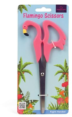 Bubblegum Stuff - Pink Flamingo Scissors - Aesthetic Stuff, Pink Stationery, Stationery, Sharp Stainless Steel Scissors
