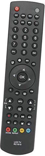ALLIMITY RC1910 Telecomando Sostituisci per Sanyo CE19LD40DVB CE22FD40DVB CE32LD08DVN CE32LD08DVN-B LCE19LD40DV-B LCE22FD40DV-B
