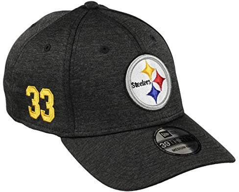 New Era Pittsburgh Steelers 39thirty Stretch Cap NFL Established Number Black - S-M