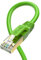 Hiipeak Cable Ethernet Cat 8 RJ45, Cable Réseau Rond, Cable Internet avec Connecteurs Plaqués Or et Haut Débit de 40 Gigabit/S - 2000 MHz Vert (2m, Vert)