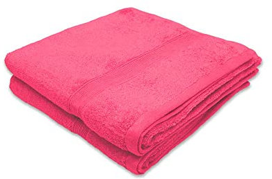 Alpes Blanc Lot Serviettes de Bain 600GR 100%Coton/Serviettes de Toilette et Linge de Bain/Ensemble Serviettes de Bain/Linge de Toilette Ultra Doux et Absorbant (Rose poudré/light Pink,Lot_100_x_150)