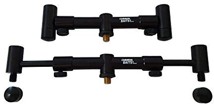 CommonBaits ConEx 16mm Black ALU Goal Post Buzzer BAR 3er Auflage 1 Stück 33-50cm Rutenauflage Bars