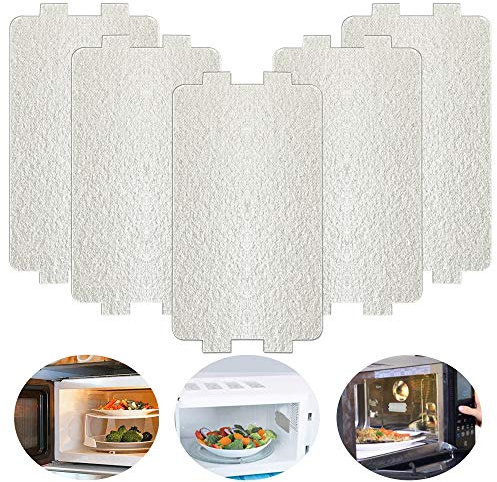 KLYNGTSK 5 PCS Foglio di Mica per Microonde Universal Piastra di Mica Carta Mica per Microonde Copertura per guida d'onda Accessori di Riparazione per Forni a Microonde da Cucina, Taglia 6.4 * 11.7cm