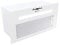 GLOBALO Campana extractora empotrable para cocina, ventilador plano, filtro antigrasa, bajo mueble con iluminación, ancho de instalación 80 cm, 4 niveles potencia, acero pintado, Agendero 80.2 Blanco